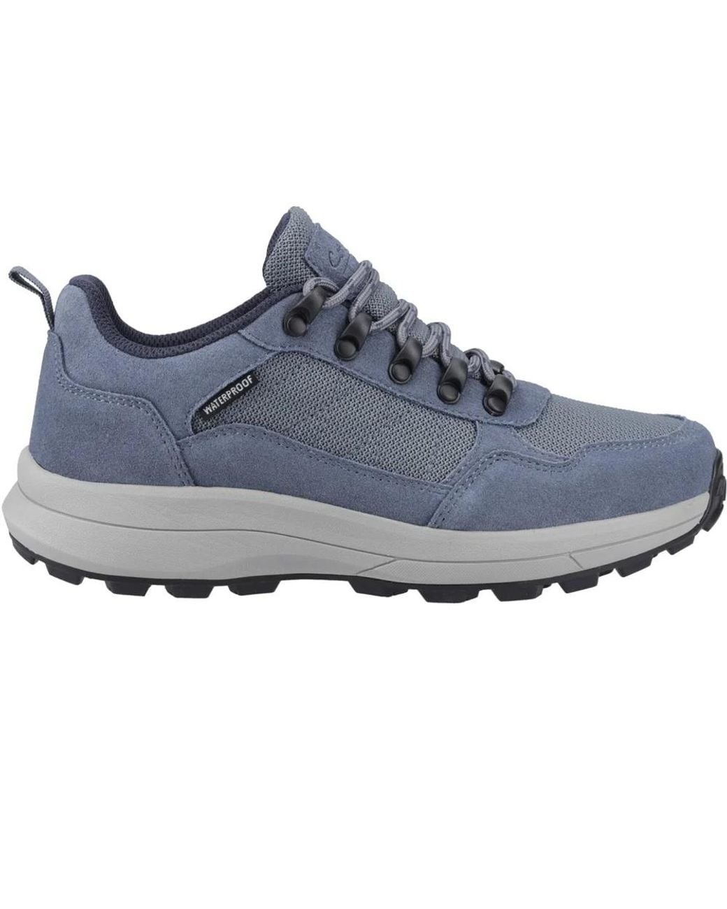 Cotswold Blue Ladies Elmfield Suede Walking Shoes