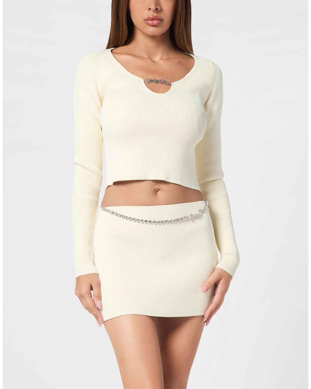 Philipp Plein Ls Top in het White