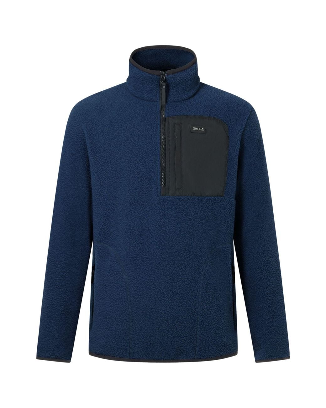 Regatta Blue Frankie Borg Quarter Zip Fleece Jacket for men