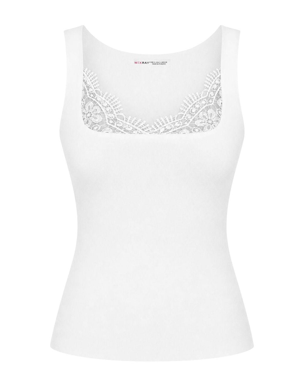 MixRay White Cotton Tank Top