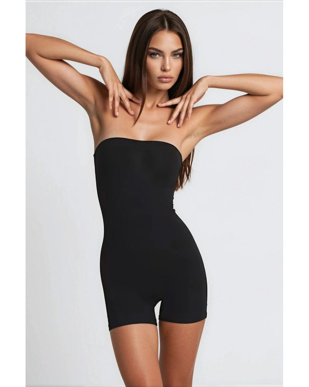 Hiccup Black Strapless Shortie Bodysuit