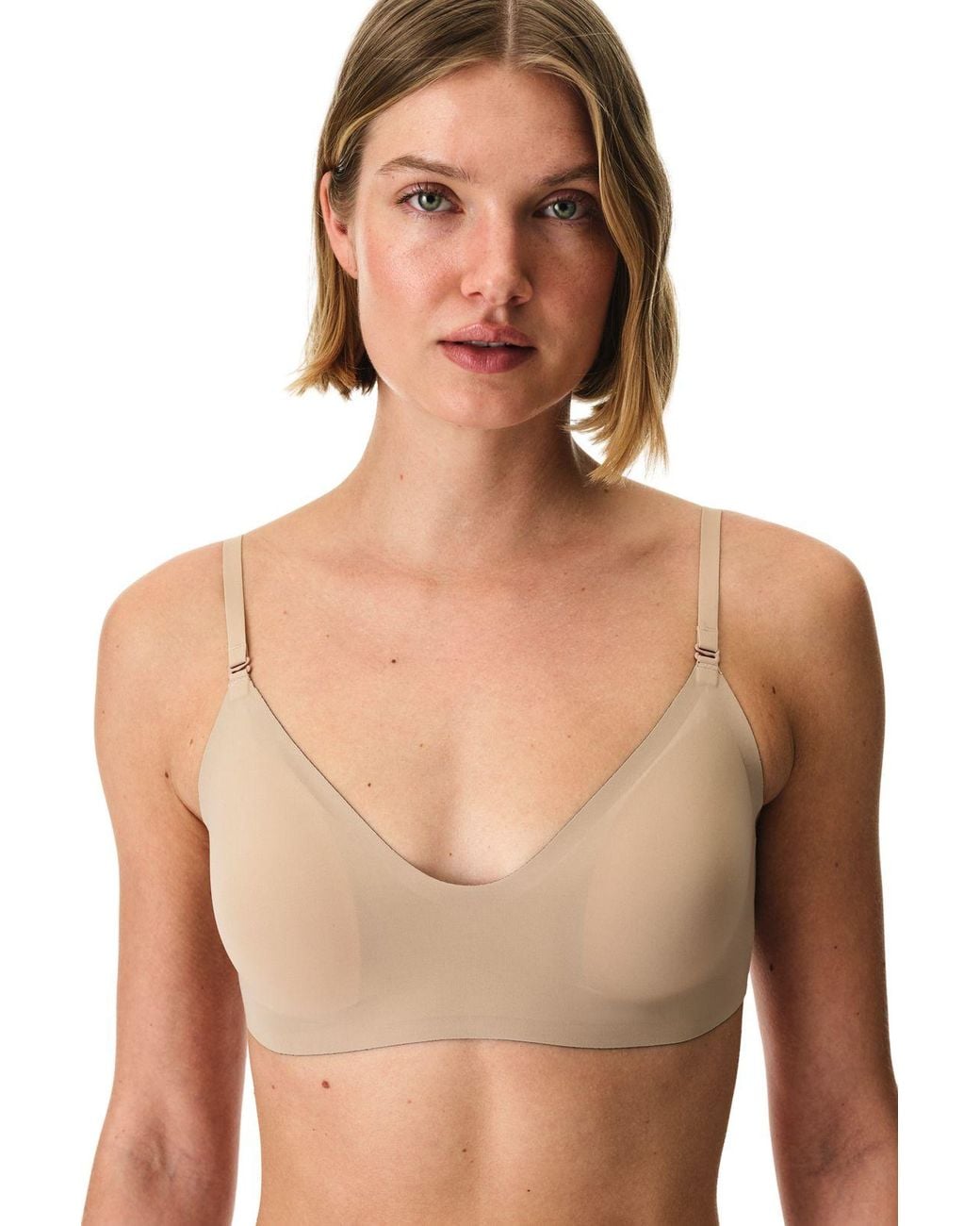 Penti Brown Padded Jersey Bralette With Removable Straps