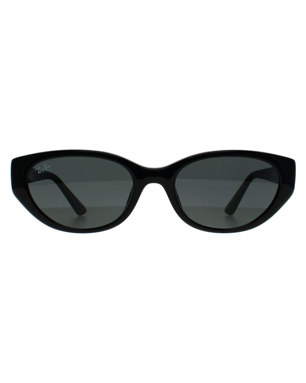 Ray-Ban Black Oval Polished Dark Rb4457D Bio Based