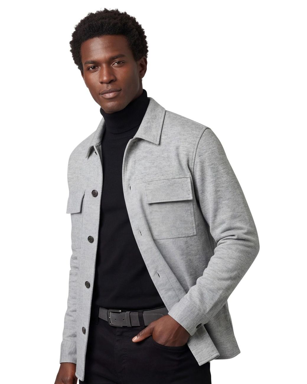 Profuomo Overshirt Cutaway in het Gray voor heren