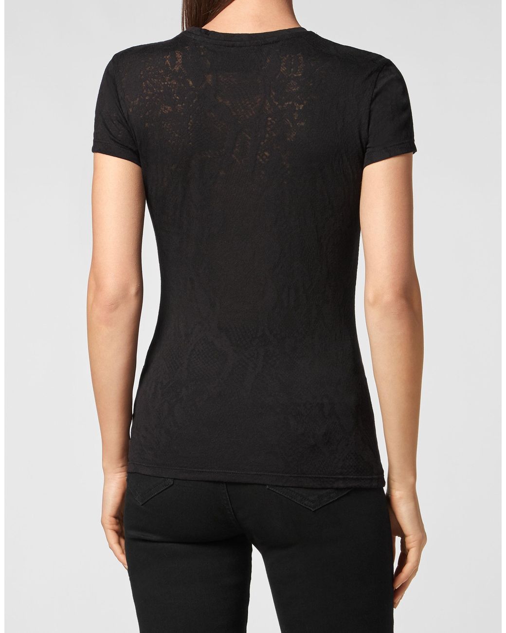 Philipp Plein T-Shirt Ronde Hals in het Black