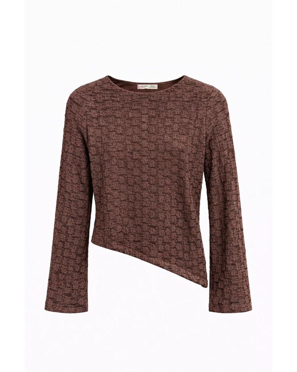 MixRay Brown Cotton Blouse