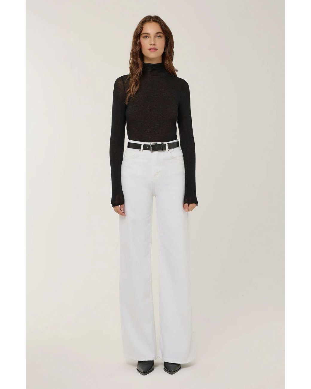 Hiccup Black High Waist Wide Leg Jeans