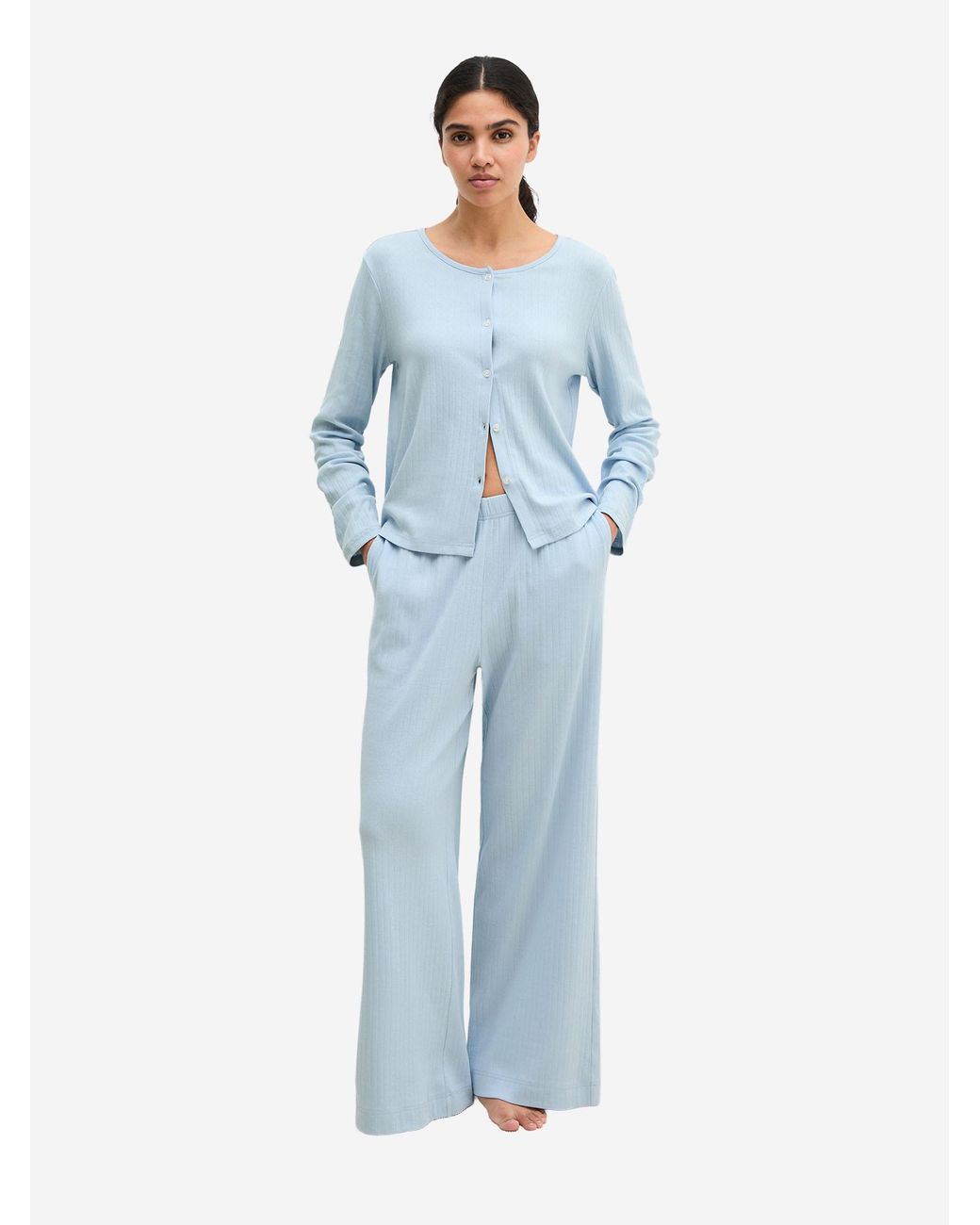 Marc O' Polo Marc O'Polo Vrouwen Pyjama Broek Mix N Match in het Blue