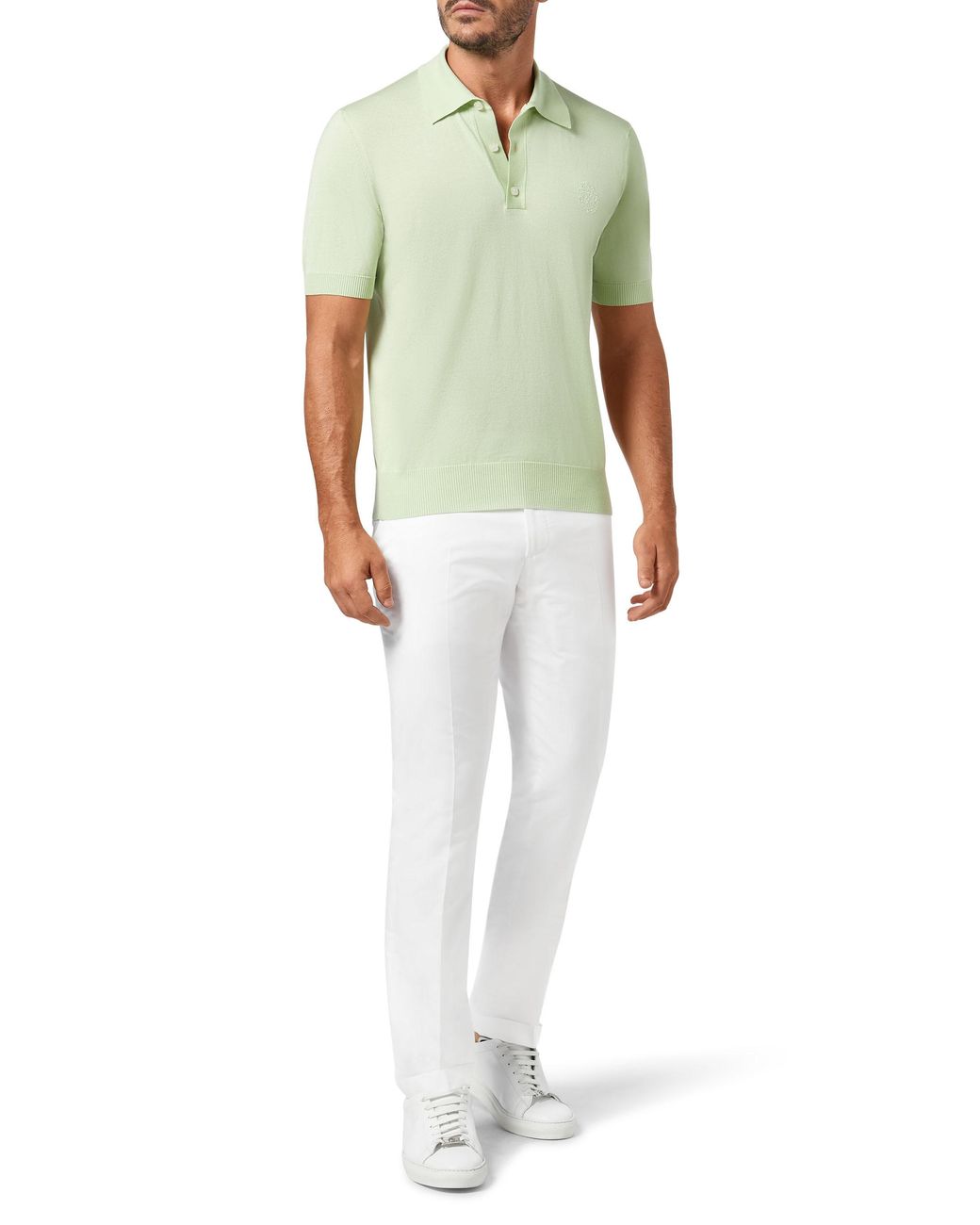 Billionaire Pullover Polo-Nek Crest in het Green voor heren