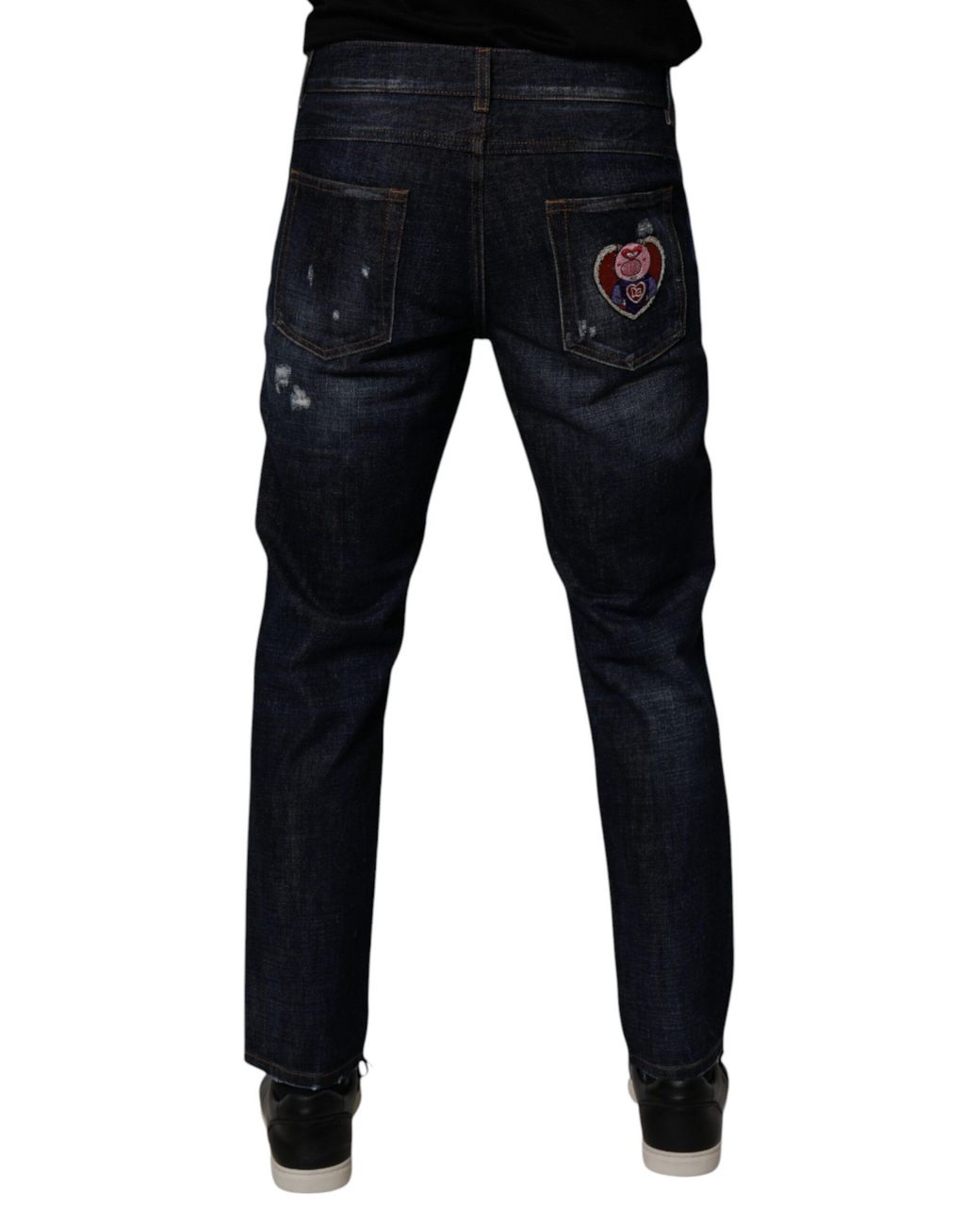 Dolce & Gabbana Dolce Gabbana Jeans Met Zijlogo in het Blue voor heren