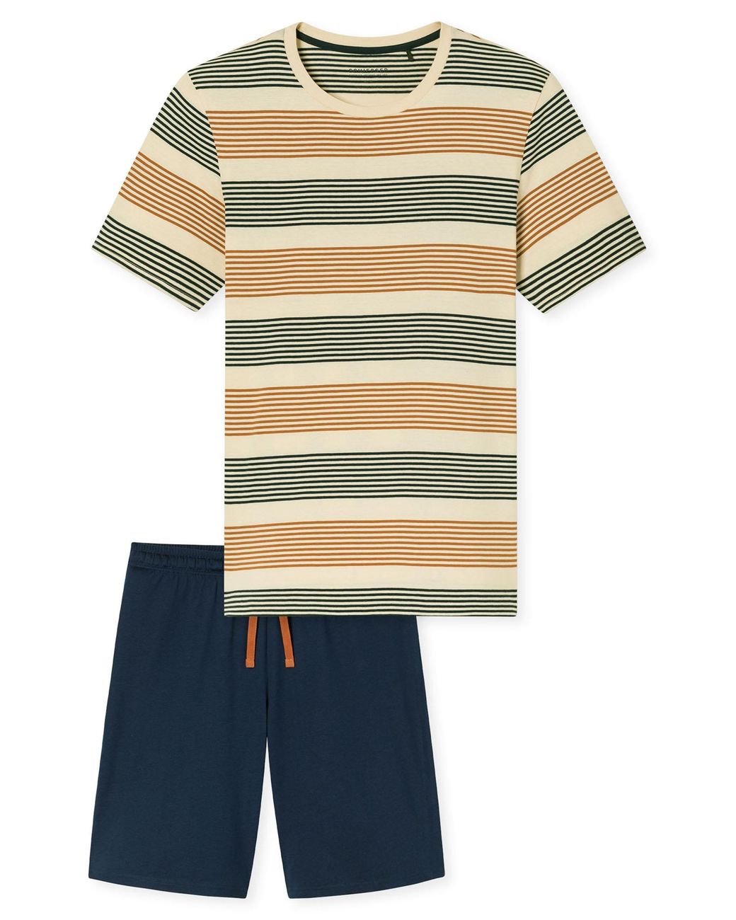 Schiesser Mannen Pyjama Casual in het Blue voor heren