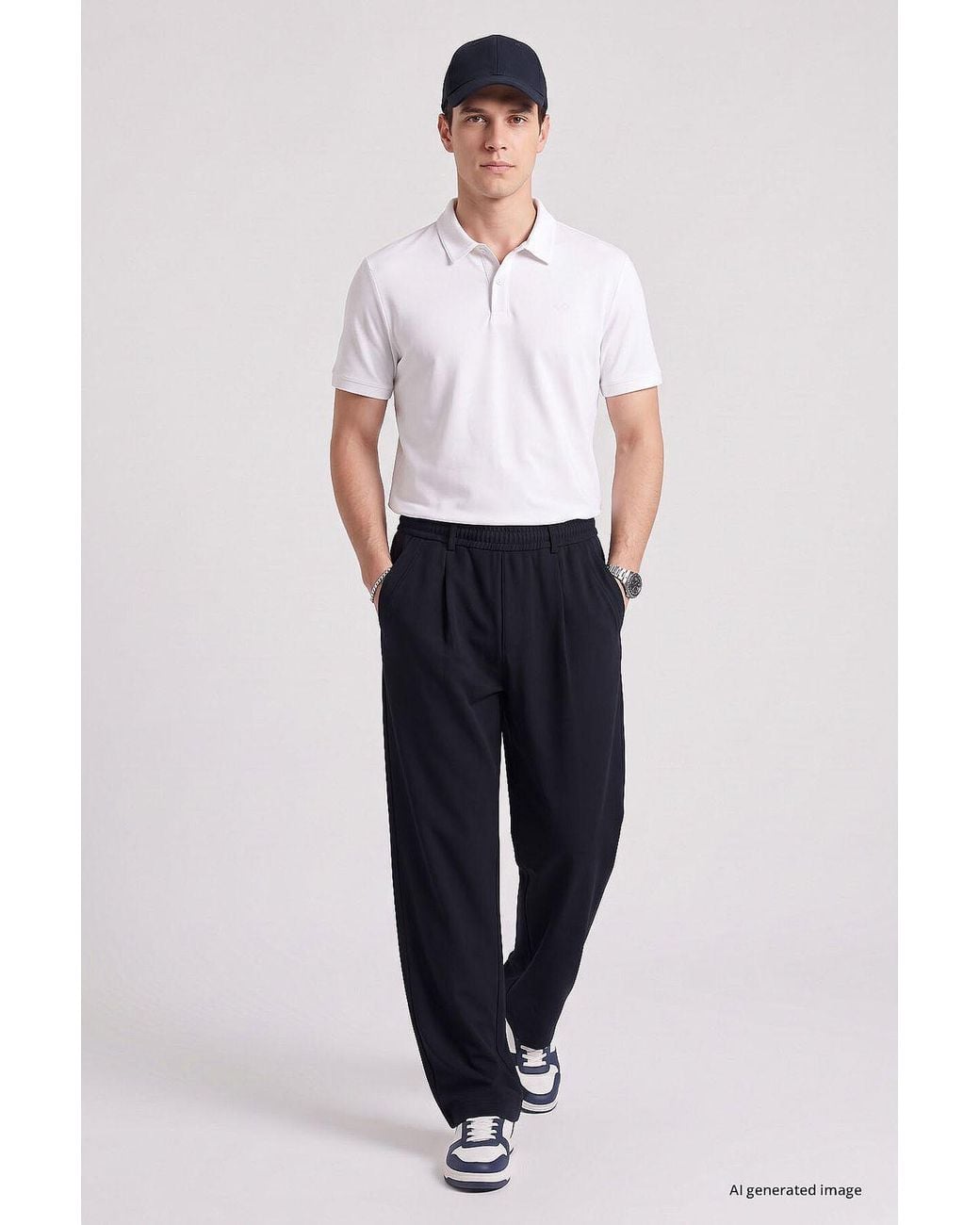 TOMMY LIFE Blue Straight Leg Pants for men