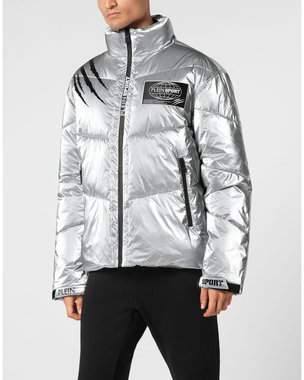 Philipp Plein Donsjack in het Gray voor heren