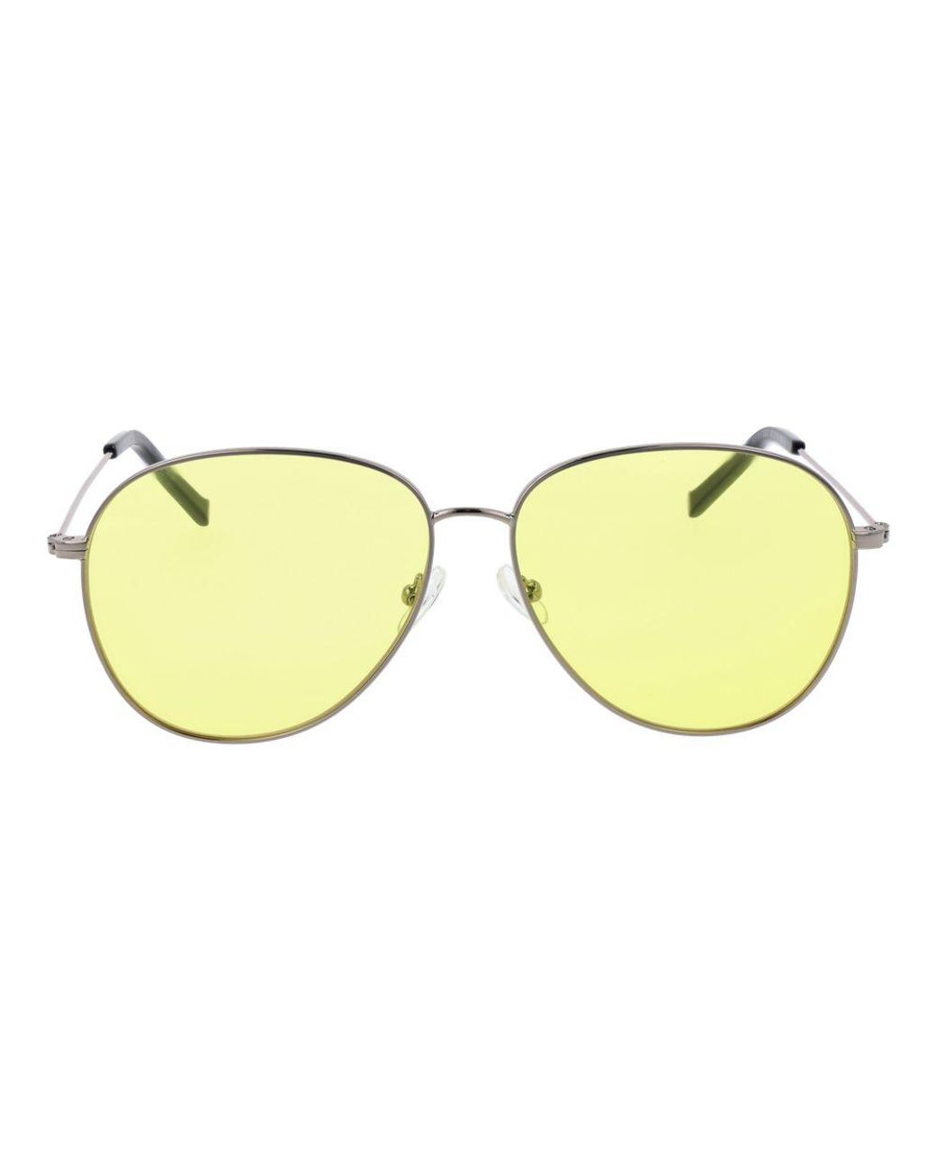 Replay Yellow Silver Metal Sunglasses