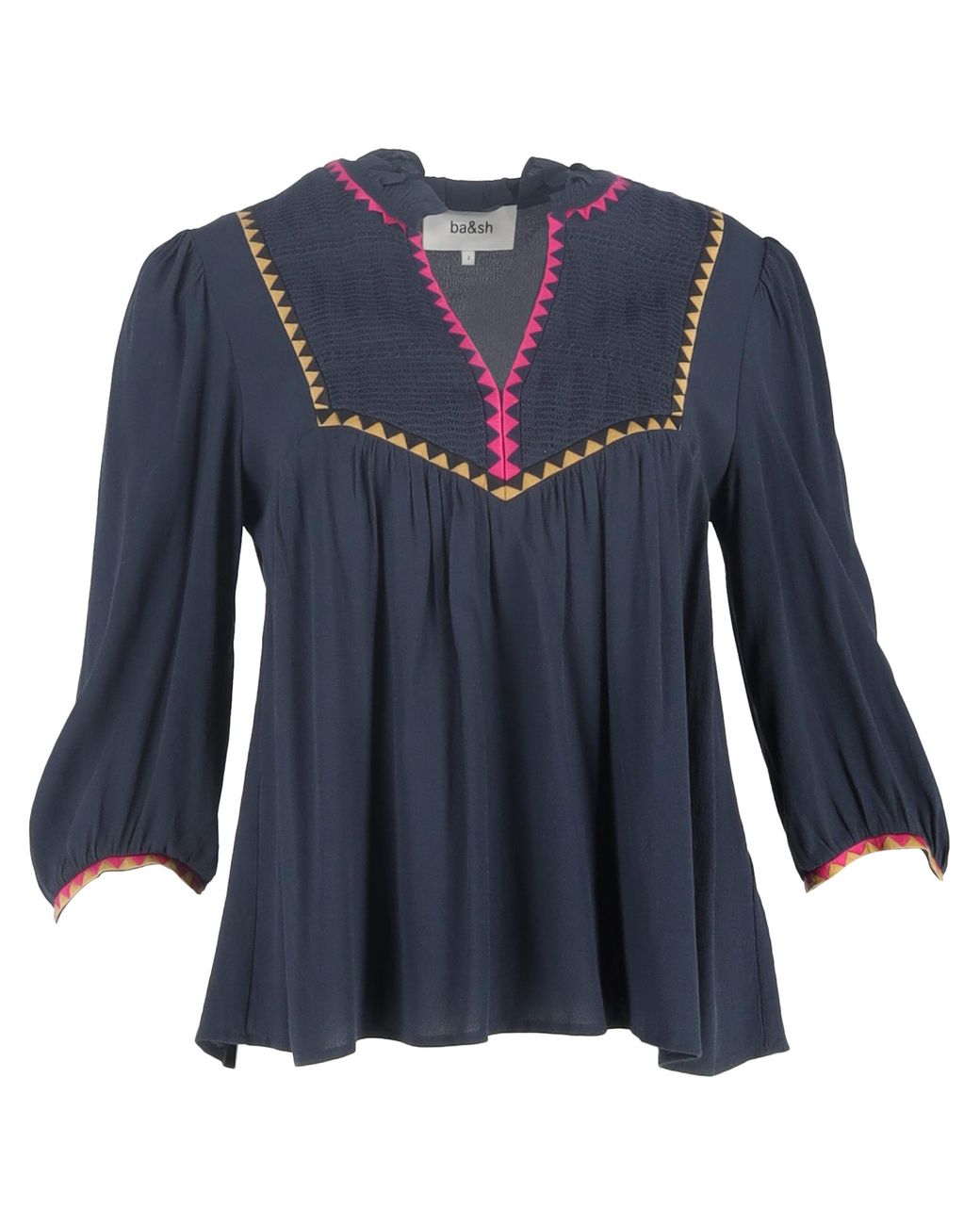 Ba&sh Tracy Geborduurde Top in het Blue