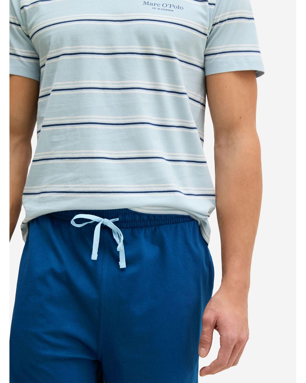 Marc O' Polo Marc O'Polo Mannen Pyjama Mix N Match in het Blue voor heren