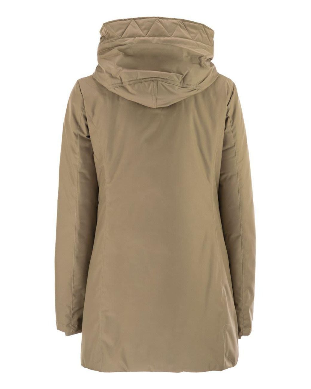 Fay Technische Gabardine Toggle Jas in het Natural
