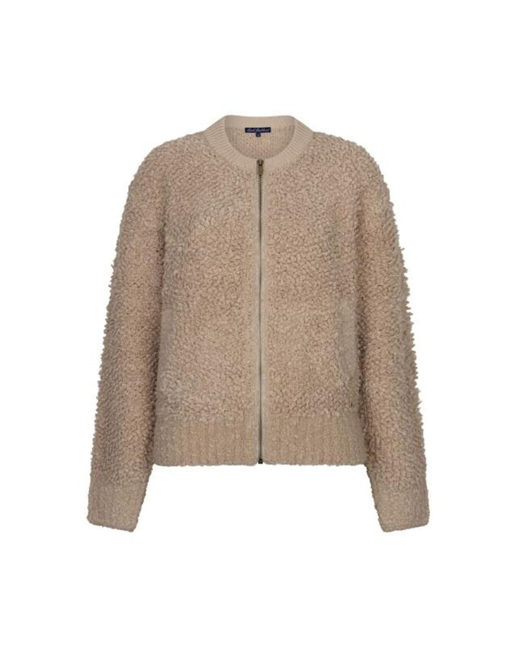 Red Button Rb Bomber Knit Boucle Latte in het Brown