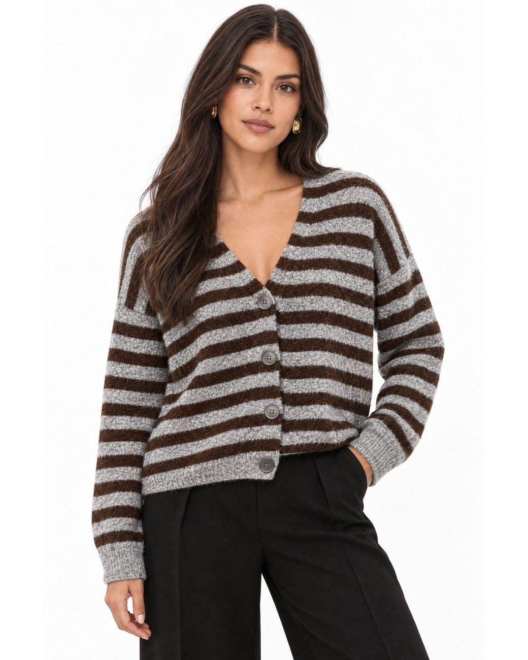 MixRay Black Cotton Blend Cardigan