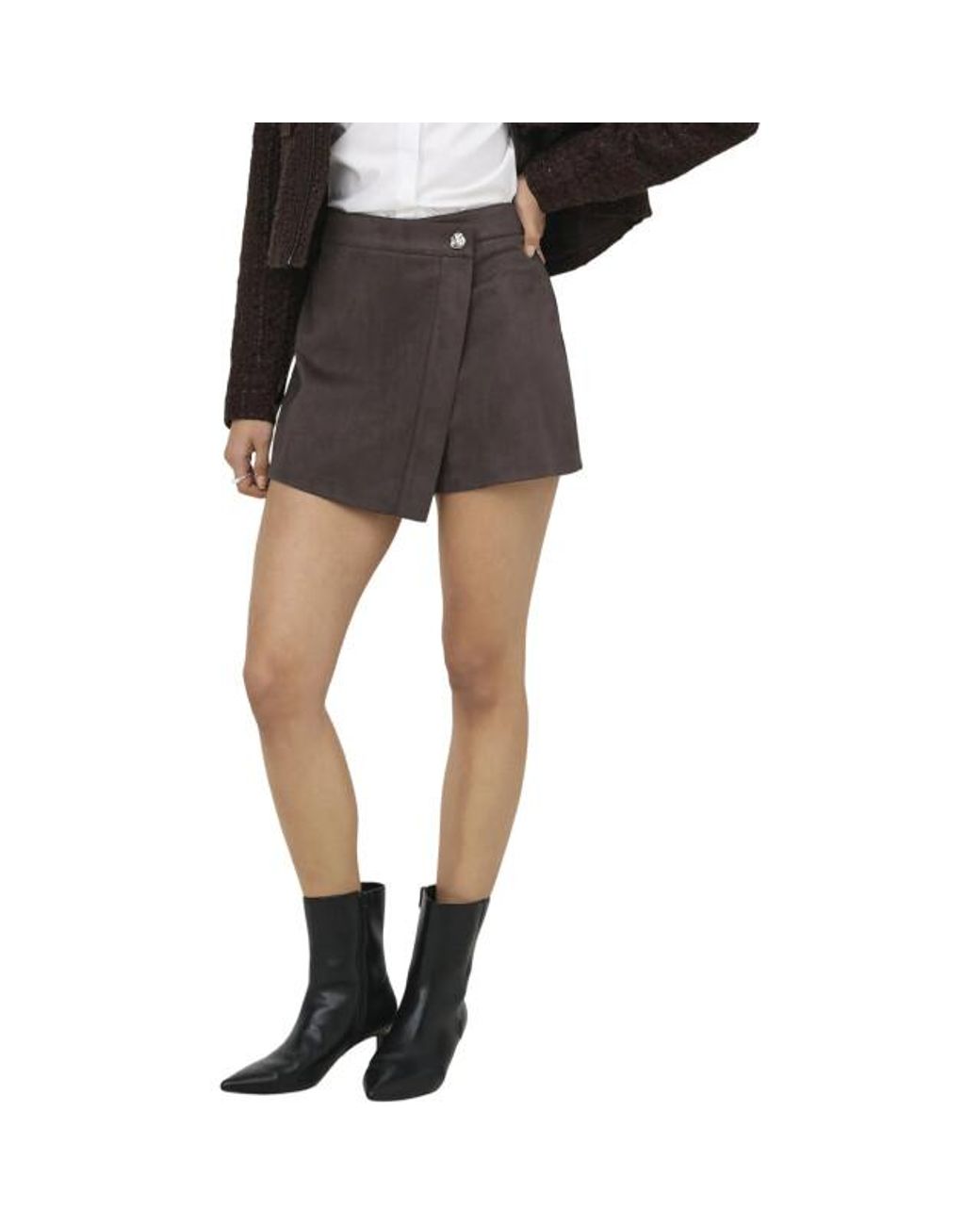 ONLY Onlrinea Skort Cc Swt Bracken in het Black