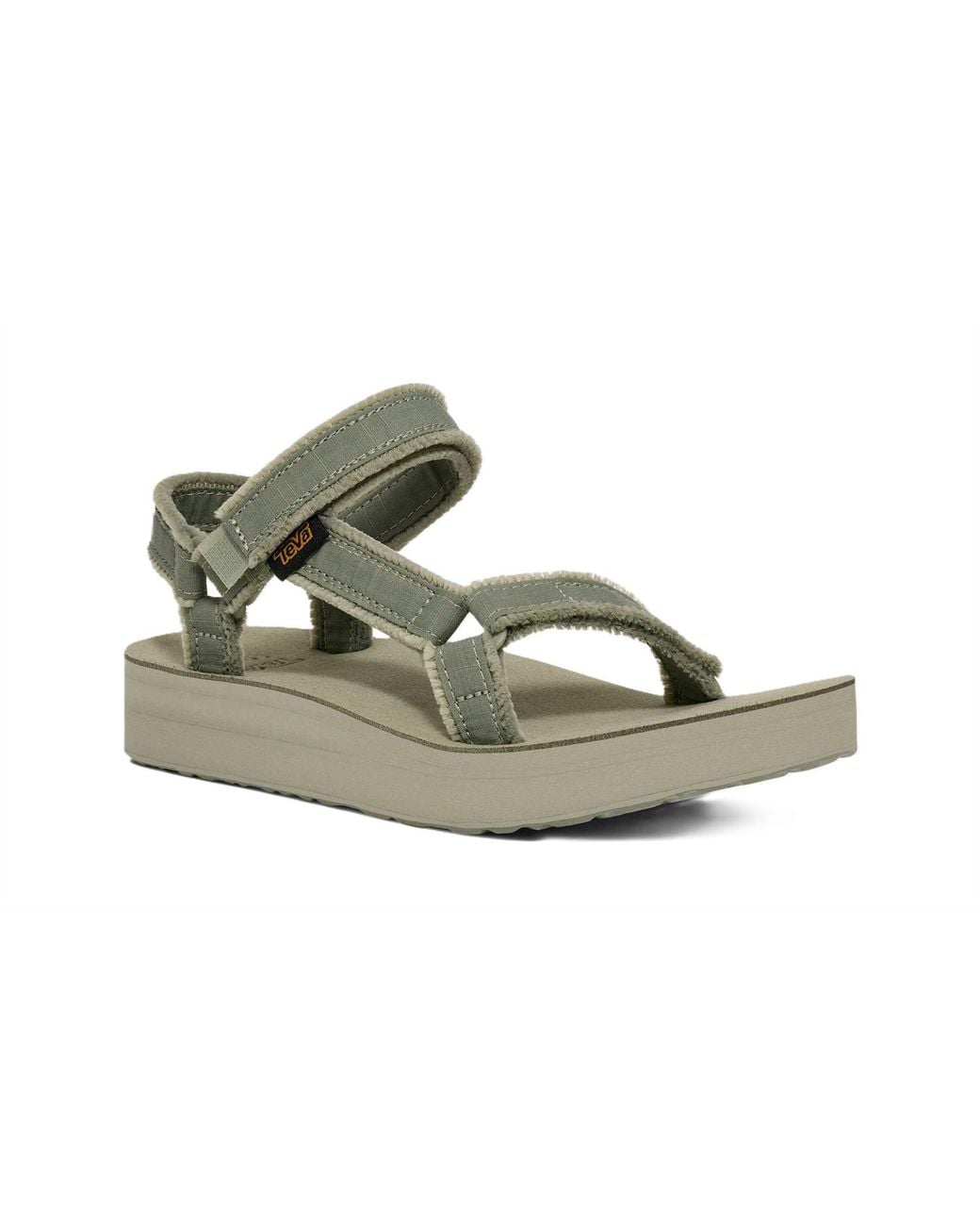 Ted Baker Green Teva Midform Universal Canvas Seagrass Sandals