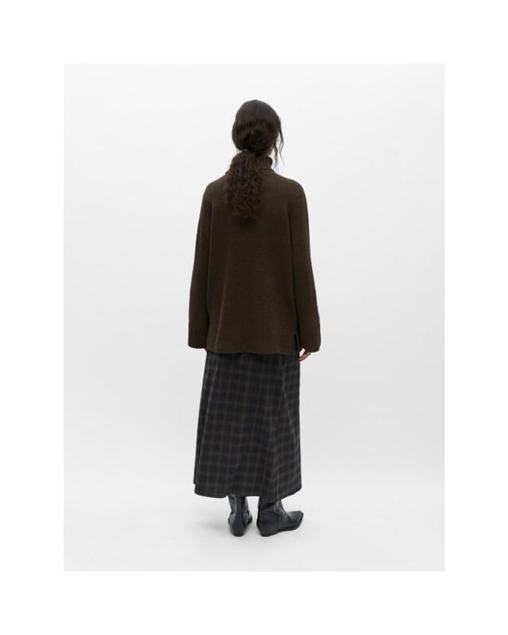Object Objmali/S Lo Rollneck Pullover No in het Brown