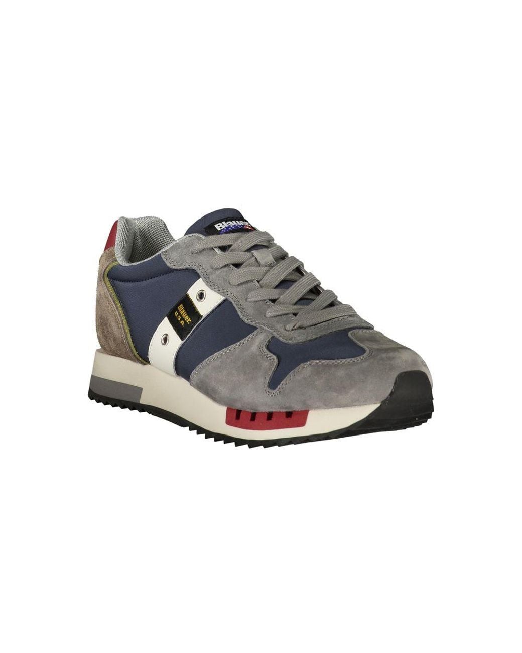 Blauer Polyurethaan Sneaker in het Gray voor heren