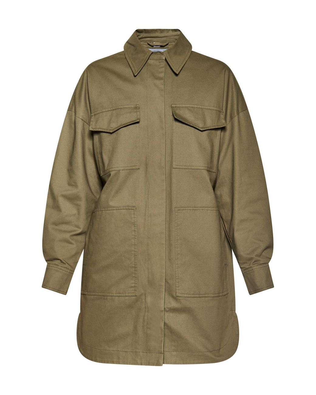 Dreimaster Jas Dames Militaire Olijf in het Green