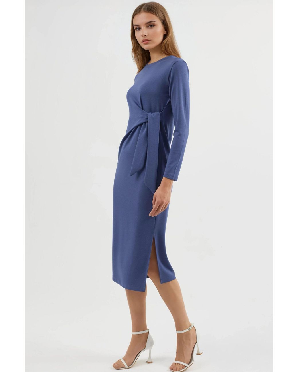 Hiccup Blue Modal Touch Slit Dress