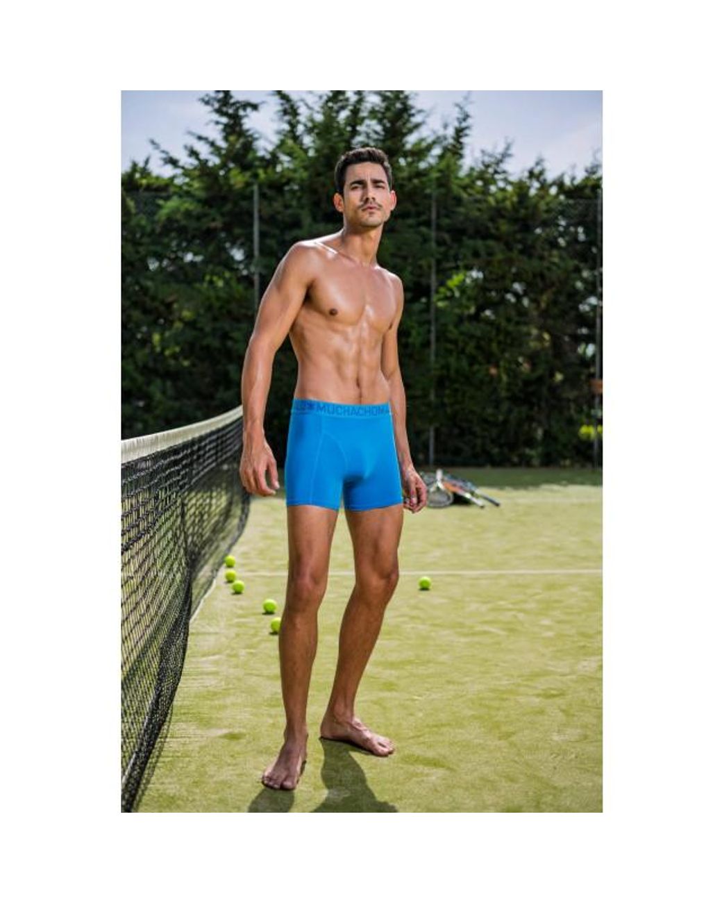 MUCHACHOMALO 2-Pack Boxershorts Microfiber in het Blue voor heren