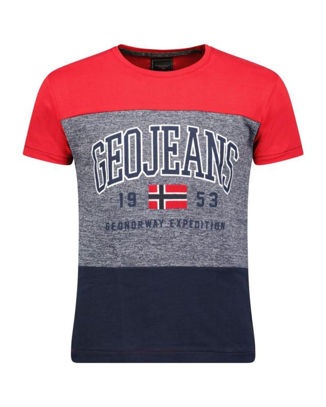 GEOGRAPHICAL NORWAY T-Shirt Jerudico in het Pink voor heren