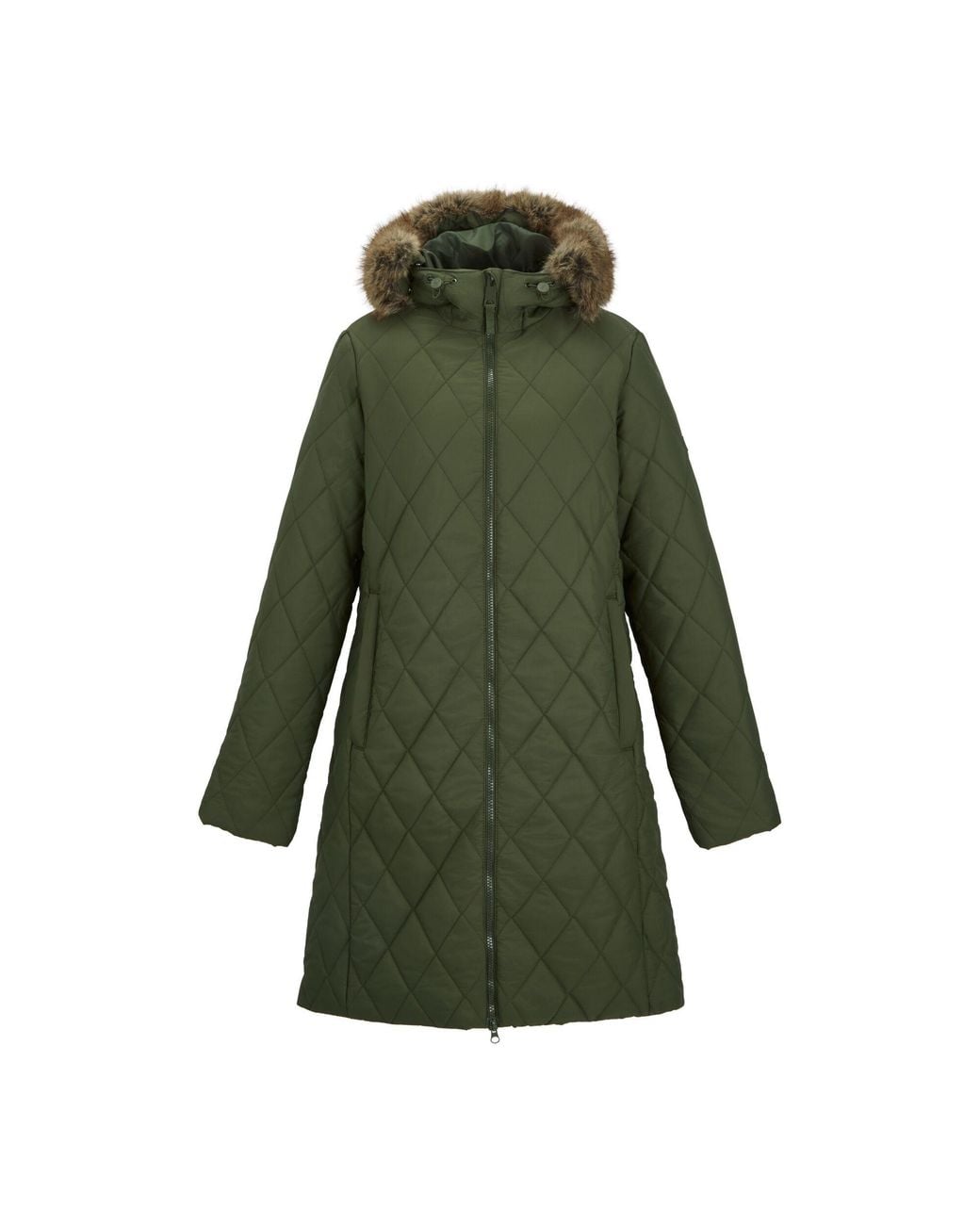 Regatta Green Ladies Fionne Long Length Jacket (Dark)