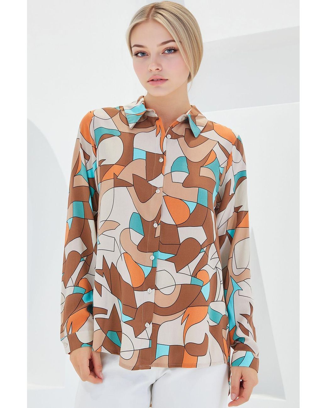 Bigdart Multicolor Patterned Long Sleeve Shirt