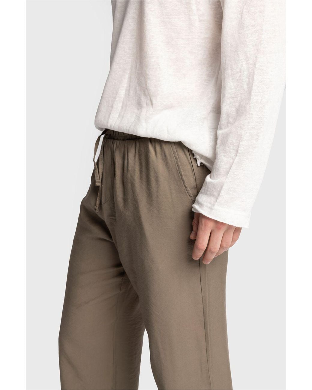 Giesto Natural Relaxed Fit Tencel Pants for men