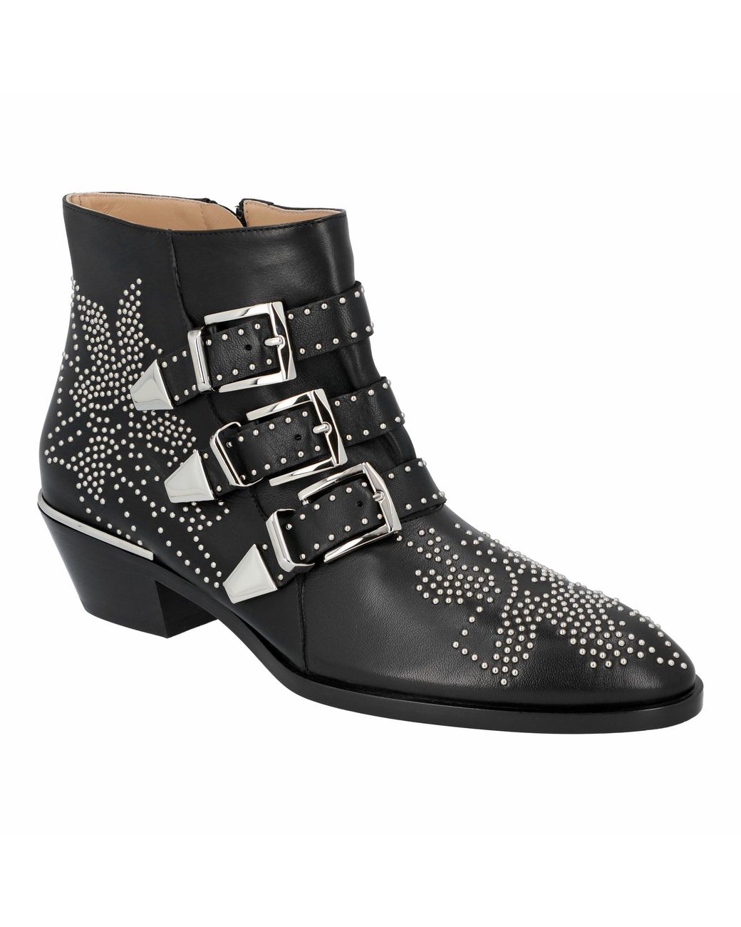 Chloé Black Lace-Up Boots