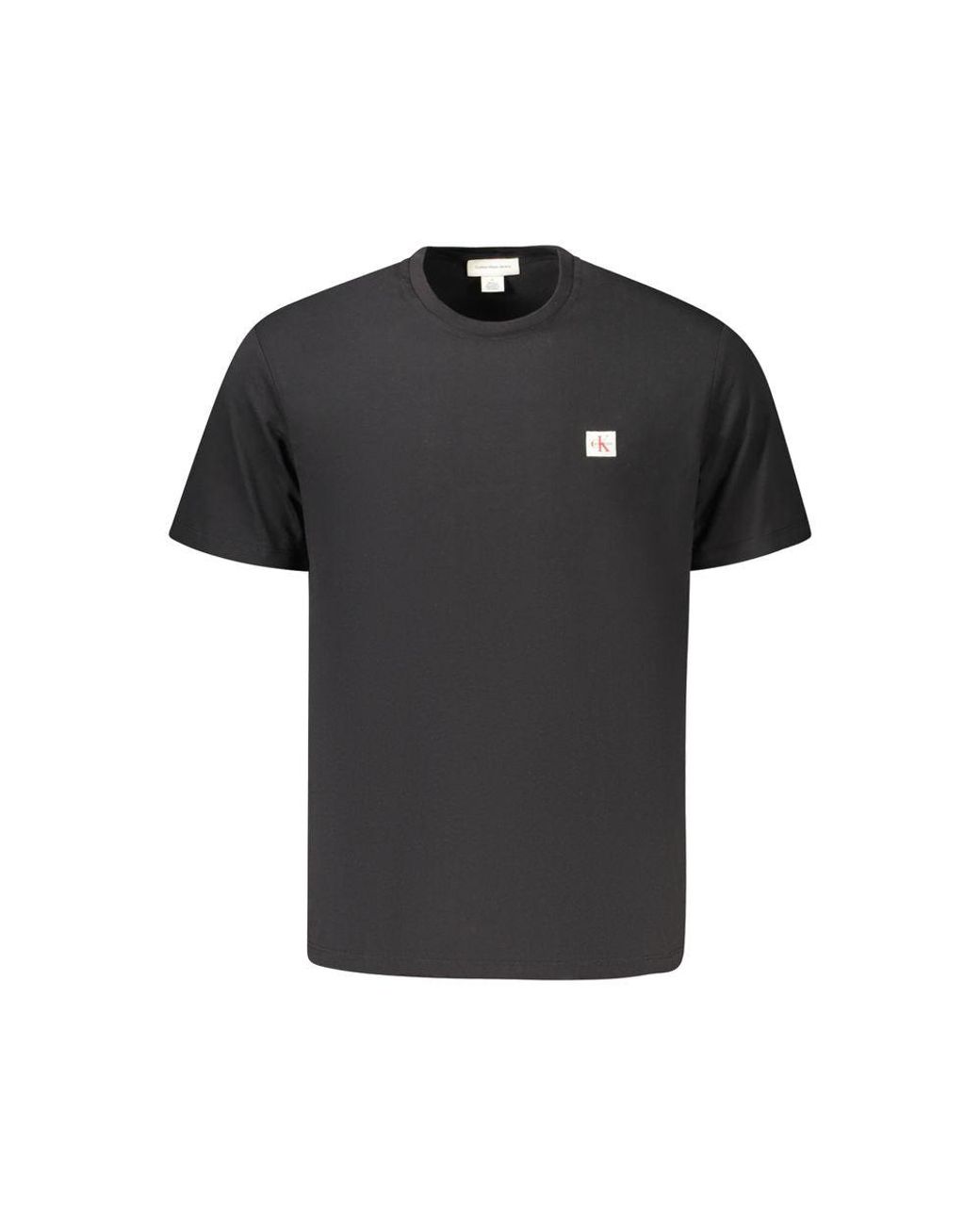 Calvin Klein Tops ,Zwart ,Katoen Zwart Katoenen Logoshirt in het Black voor heren