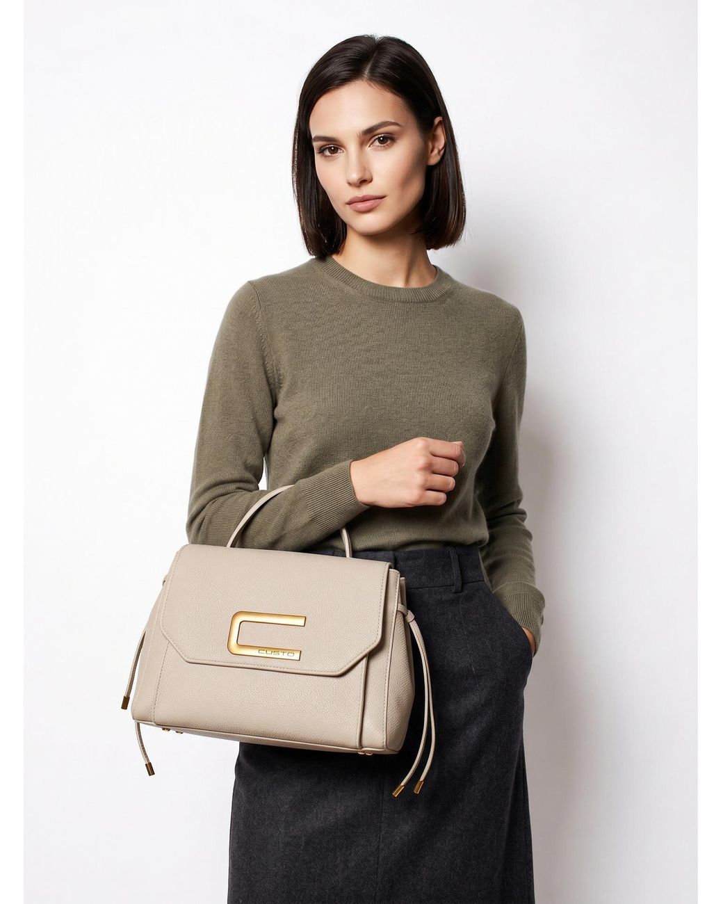 Custoline Handtas in het Natural