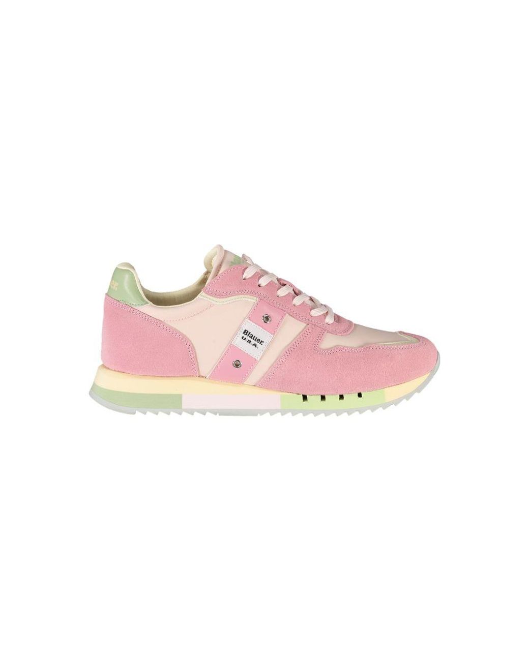 Blauer Pink Polyurethan Damen Sneaker