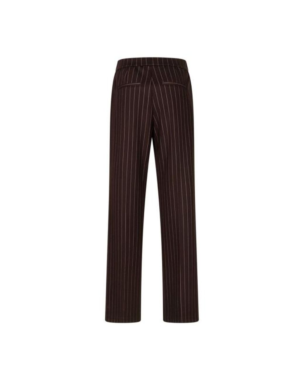 Red Button Rb Colette Pinstripe Espresso in het Brown