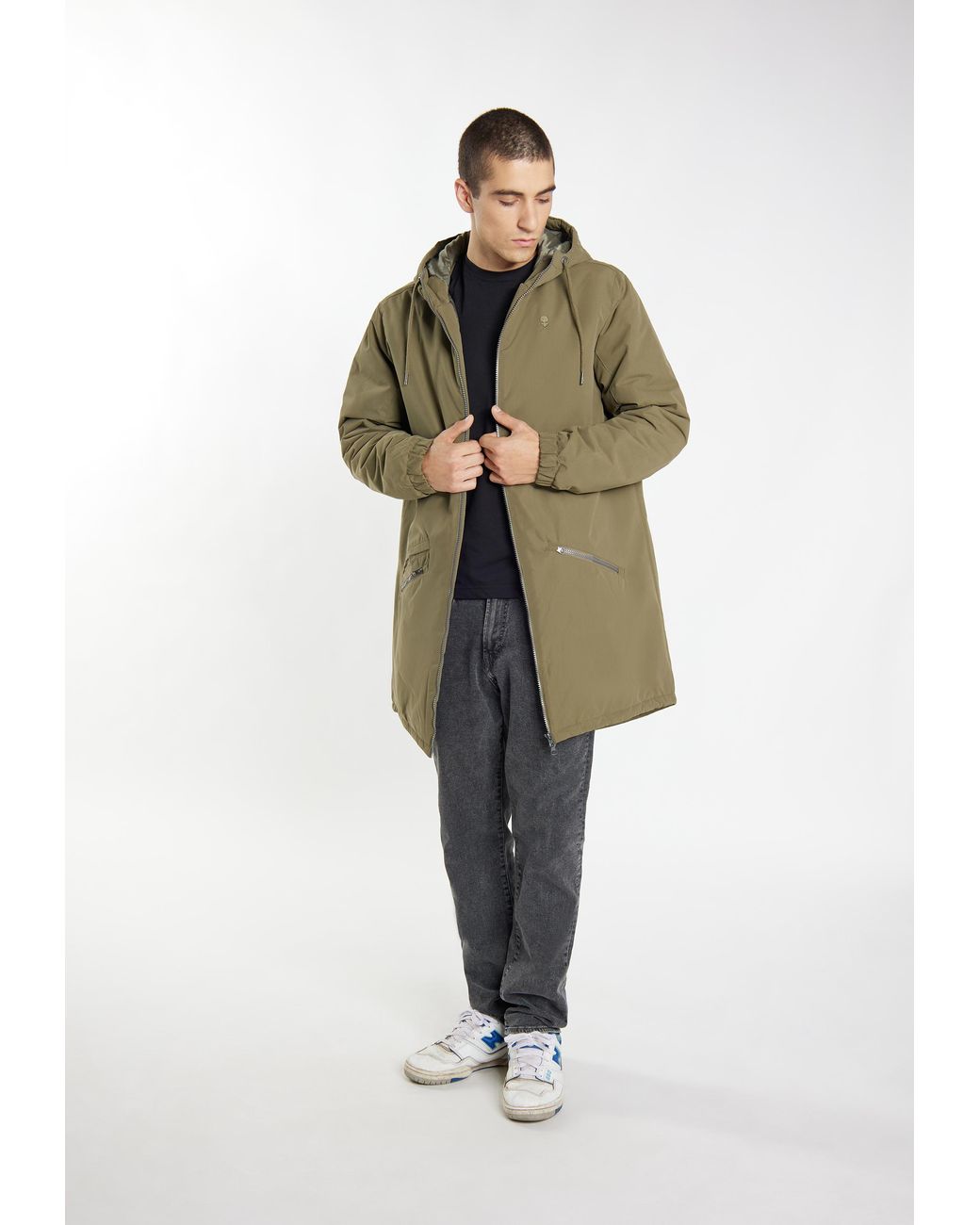 Tuffskull Gewatteerde Parka Militaire in het Green voor heren