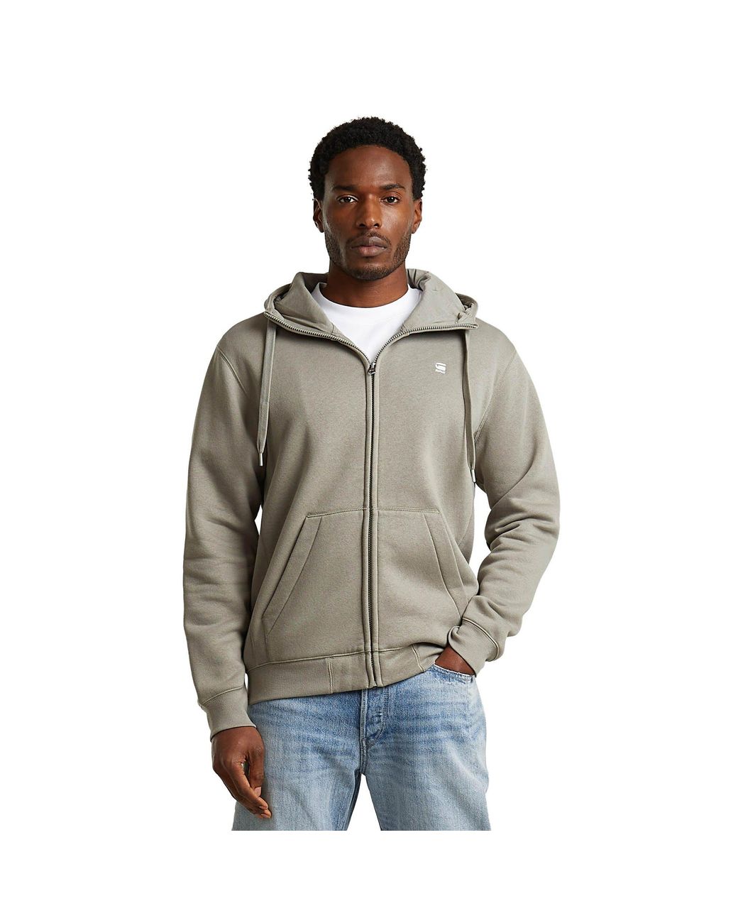 G-Star Sweat Vest in het Gray voor heren