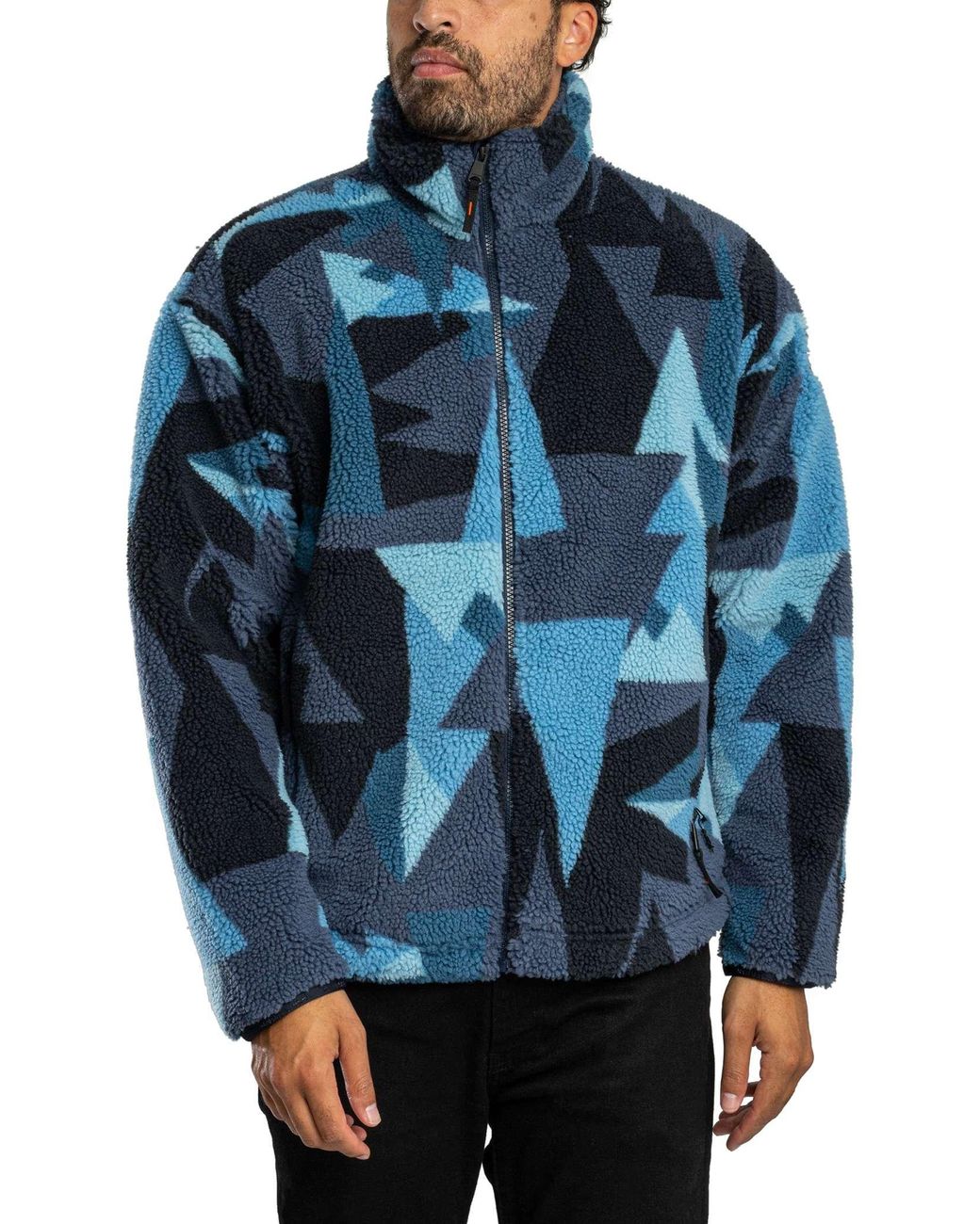 Napapijri Fleecejack in het Blue voor heren