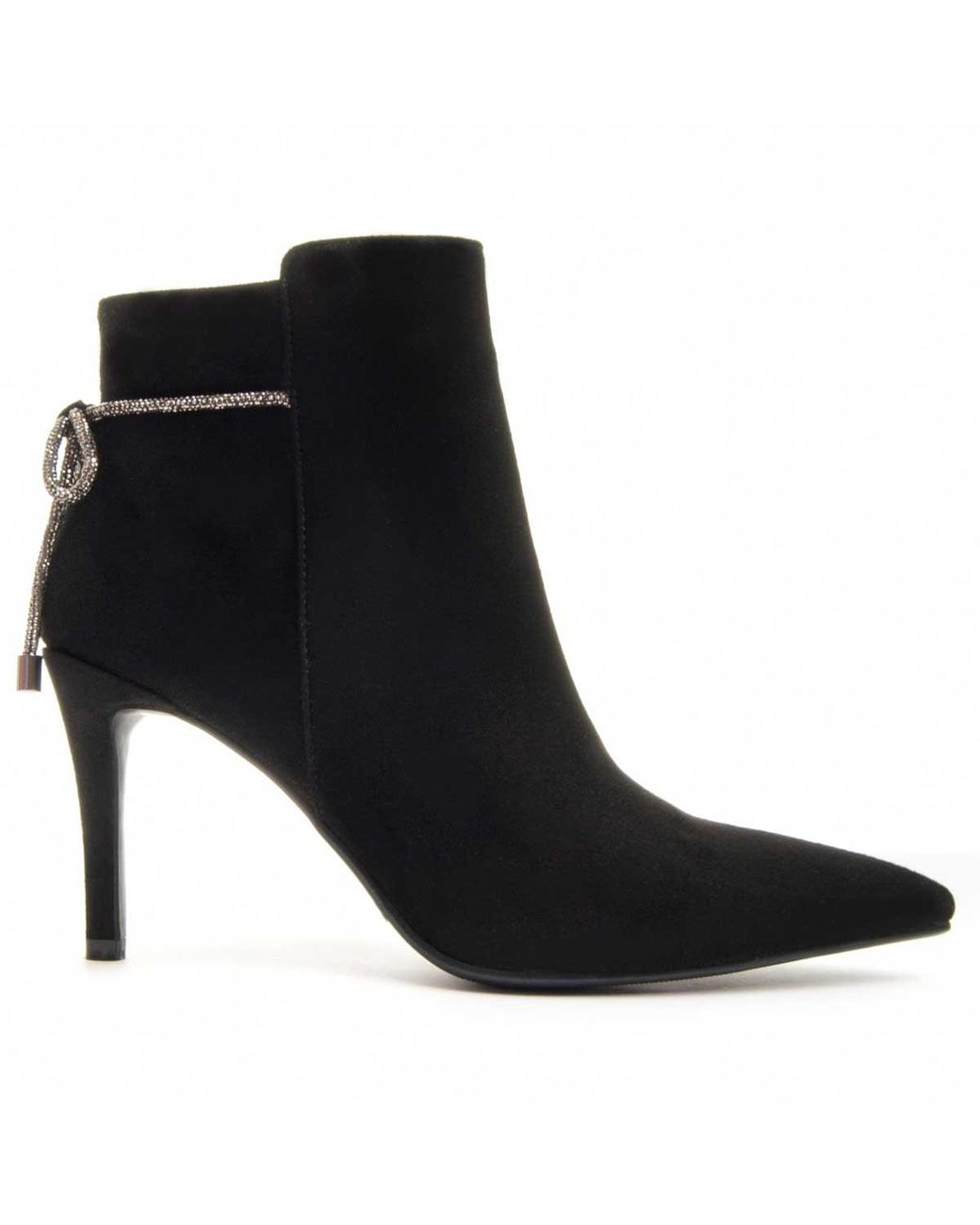 Montevita Black Heeled Ankle Boot Lazont