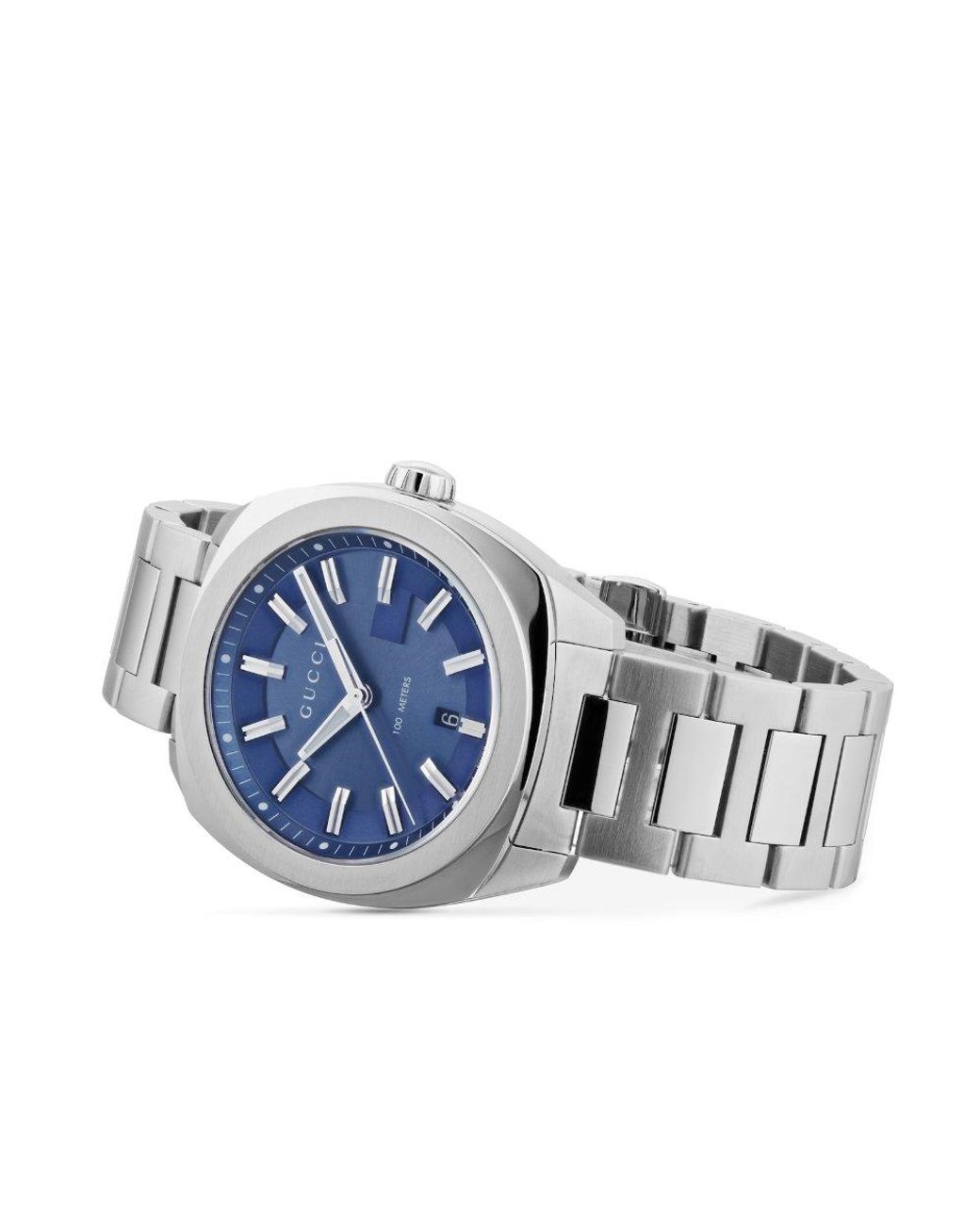 Gucci Ya142303 Quartz Herenhorloge in het Metallic voor heren