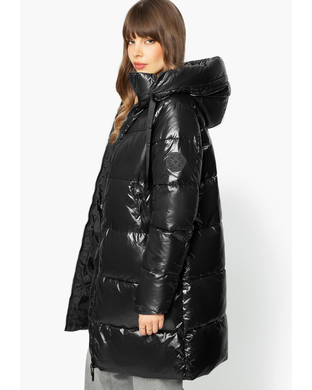 Wittchen Oversized Gewatteerde Jas Nylon in het Black