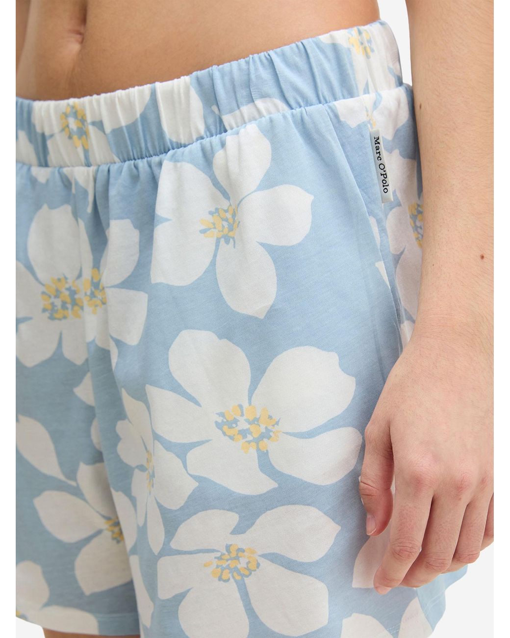 Marc O' Polo Marc O'Polo Vrouwen Pyjama Korte Broek Mix N Match in het Blue