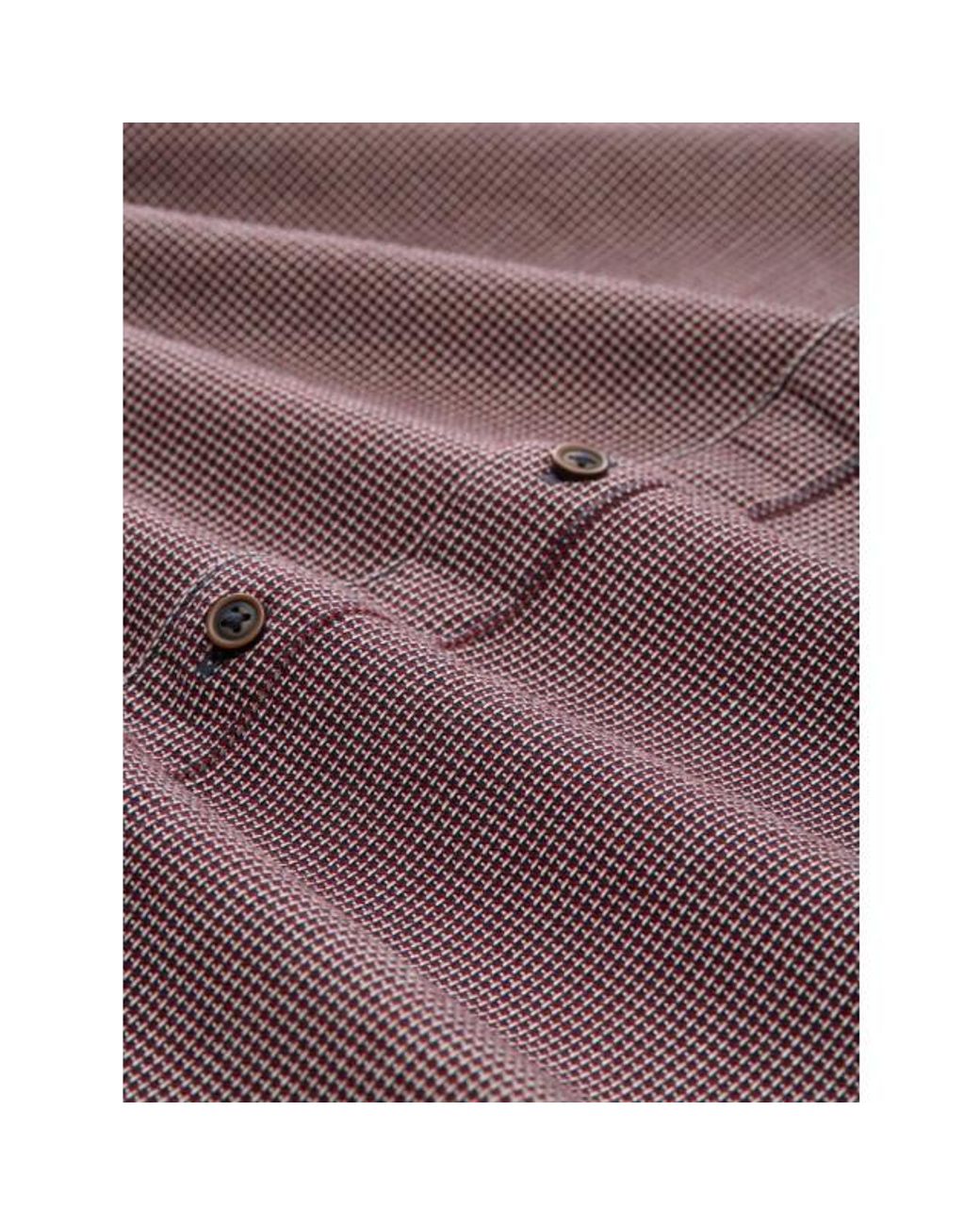 Tom Tailor Structure Shirt Ls Dessin in het Purple voor heren