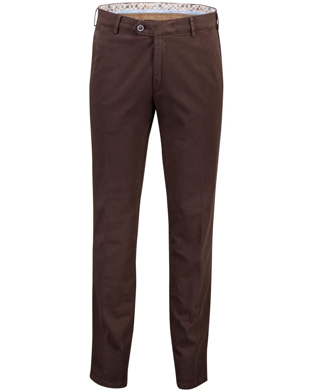Meyer Broek Flatfront Model in het Brown voor heren