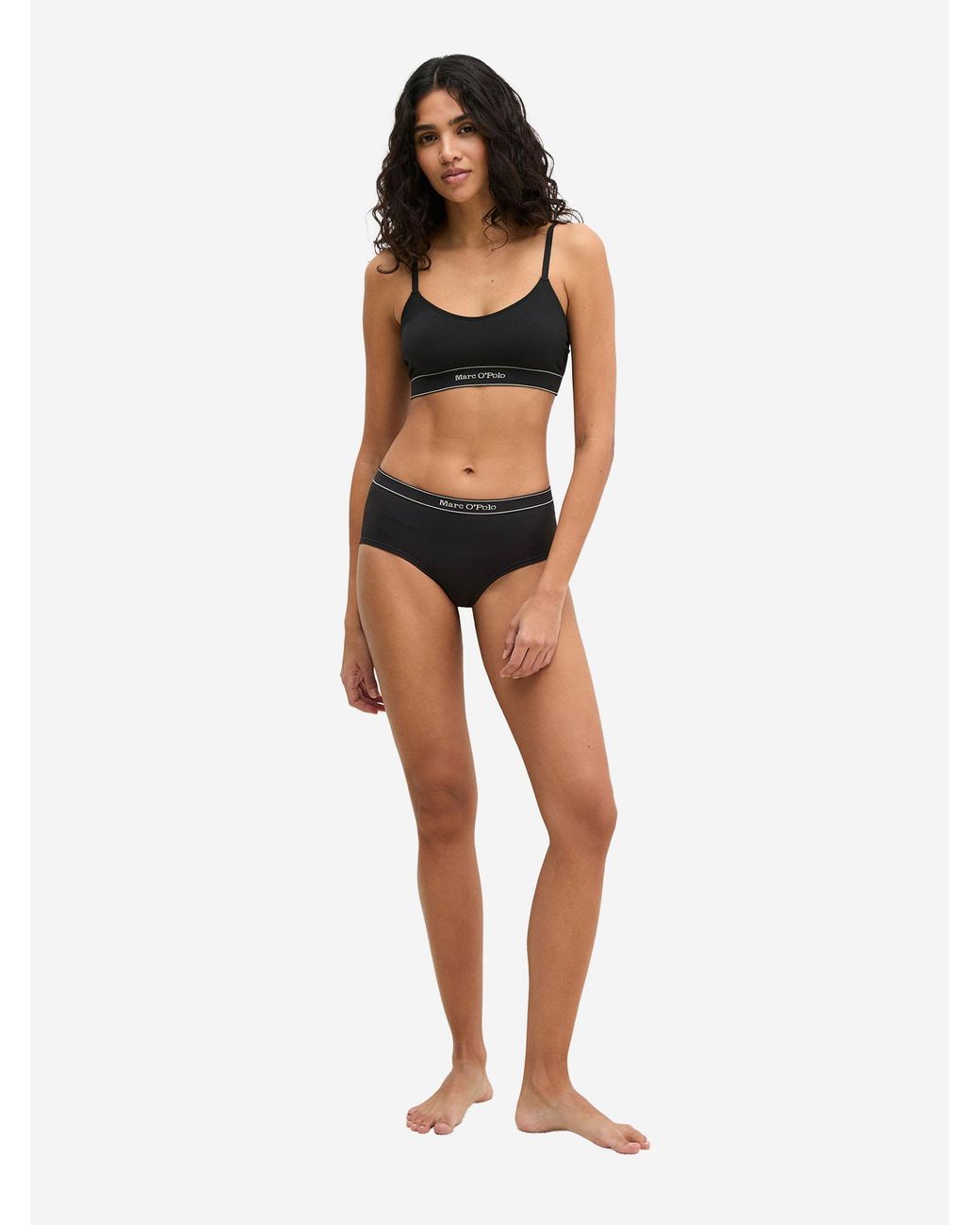 Marc O' Polo Marc O'Polo Vrouwen Midi Slip New Seamless in het Black