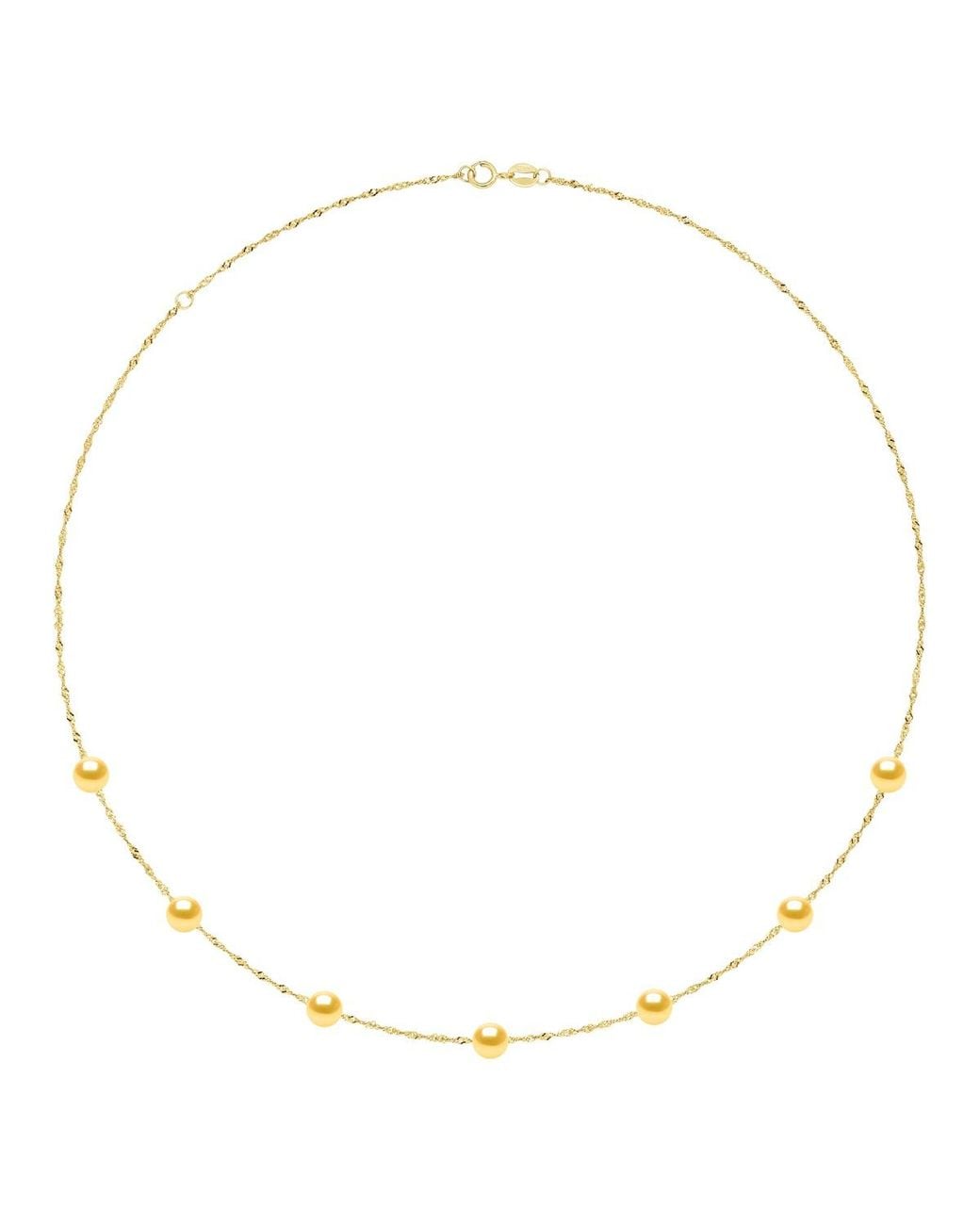 Ateliers Saint Germain Metallic Necklace Pearls